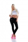 Preview: Sexy Skinny-Jeans mit Crinkle-Partien und Zierzipper - schwarz