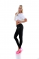 Preview: Sexy Skinny-Jeans mit Crinkle-Partien und Zierzipper - schwarz