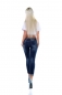 Preview: Skinny-Jeans mit Destroyed-Effekten und Bleach-Sternen - blue washed