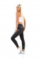 Preview: High Waist Thermo-Leggings mit Nieten-Verzierung - schwarz