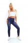 Preview: High Waist Thermo-Leggings mit Nieten-Verzierung - blau