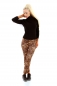 Preview: Moderne Thermo-Leggings aus weichem Samt in leo