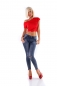 Preview: Moderne Stretchjeans mit Vintage-Effekten in blue washed