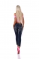 Preview: Slim Fit Stretch Jeans mit modischen Destroyed-Effekten in blue washed