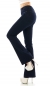 Preview: Moderne Flare Cut Schlagjeans in dunkler Waschung - darkblue