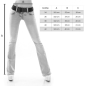 Preview: Middle Waist Bootcut-Jeans in super heller Waschung inkl. Gürtel - light blue