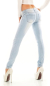 Preview: Sexy Middle Waist Push Up Jeans in ice blue