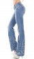 Preview: Damen Flare Cut Bootcut Jeans Hose