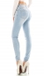 Preview: Sexy High Waist Push Up Jeans in light blue