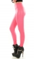 Preview: Modische Thermo-Leggings im sexy Wetlook - pink