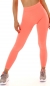 Preview: Modische High Waist Stretch Leggings in neonorange