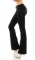 Preview: Modische Stretch-Jeans im Bootcut-Style inkl. Stretch-Gürtel in schwarz