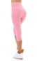 Preview: Figurbetonte 3/4 Push Up Leggings im High Waist-Look - rosa