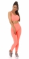 Preview: Modische High Waist Stretch Leggings in neonorange