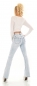 Preview: High Waist Bootcut Jeans mit mit Push Up Effekt in light blue