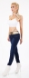 Preview: Moderne Skinny-Jeans mit breitem Stretch-Gürtel in dark blue