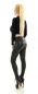 Preview: Sexy Highwaist Thermo-Leggings mit Glamour-Schriftprints - schwarz