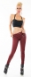 Preview: Sexy Jeans-Hose mit Zier-Zippern - bordeaux