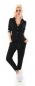 Preview: Blazer-Jacke mit eleganter Pailletten Verzierung in schwarz