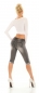 Preview: Sommer Capri- Used- Jeans in stone washed