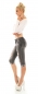 Preview: Sommer Capri- Used- Jeans in stone washed