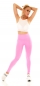 Preview: Figurbetonte Push Up Leggings im High Waist-Look - neon pink