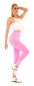 Preview: Figurbetonte Push Up Leggings im High Waist-Look - neon pink