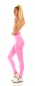 Preview: Figurbetonte Push Up Leggings im High Waist-Look - neon pink