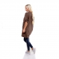 Preview: Oversize-Longpullover mit Schnürleiste - khaki