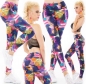 Preview: Moderne Fitness-Leggings im High Waist Look  - pink