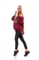 Preview: Modischer Feinstrick-Pullover mit Pailetten-Verzierung - bordeaux