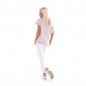 Preview: Meliertes Oversize-Shirt mit Pelikan-Verzierung - rosa