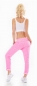 Preview: Moderne Baggy-Hose mit Zierzippern in neonpink