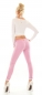 Preview: Dünne Sommer Jeans mit sexy Push Up Effekt in soft pink