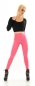 Preview: Modische Thermo-Leggings im sexy Wetlook - pink