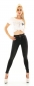 Preview: High Waist Jeans mit Push Up Effekt und Gürtel in vintage black