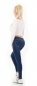 Preview: Stretch-Jeans im Destroyed-Look mit Schrift-Prints - dark blue