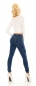 Preview: Modische High Waist Jeans im Cargo Design - dark blue