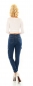 Preview: Modische High Waist Jeans im Cargo Design - dark blue