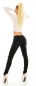Preview: Sexy Push Up Skinny Jeans  in schwarz