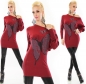 Preview: Fledermaus Longpullover mit verzierten Butterfly-Print - bordeaux