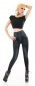 Preview: High Waist Leggings mit Shape Effekt im Jeans-Look - black washed