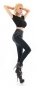 Preview: High Waist Leggings mit Shape Effekt im Jeans-Look - black washed