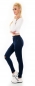 Preview: Modische Stretch-Jeans im Used-Look - dunkelblau