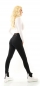 Preview: High Waist Stretch Jeans mit sexy Cut-Outs in schwarz