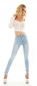 Preview: Sexy High Waist Push Up Jeans in light blue