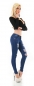 Preview: Sexy Röhren-Jeans im modischen Destroyed Look - dark blue