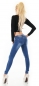 Preview: Sexy Skinny-Jeans im modischen destroyed Look - blue washed