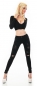 Preview: Sexy Skinny-Jeans im Destroyed-Look - schwarz