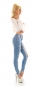 Preview: Sexy Destroyed Jeans mit Rissen in blue washed